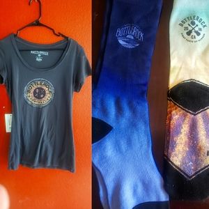 Bottle rock lot shirt and socks